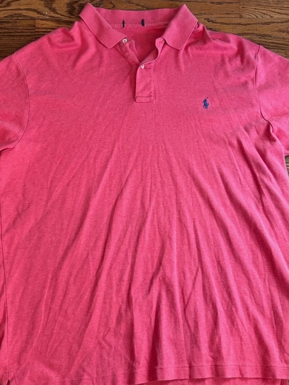 Ralph Lauren Pink Polo Shirt with Navy Pony